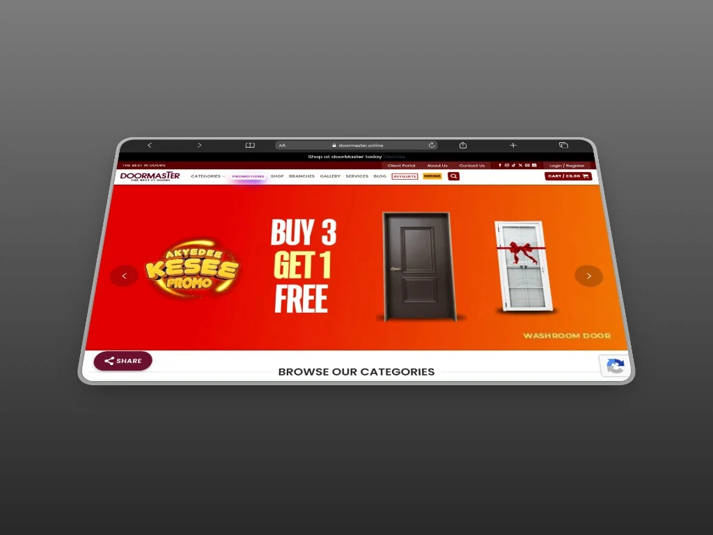 DoorMaster Buy 3 Get 1 Free promo