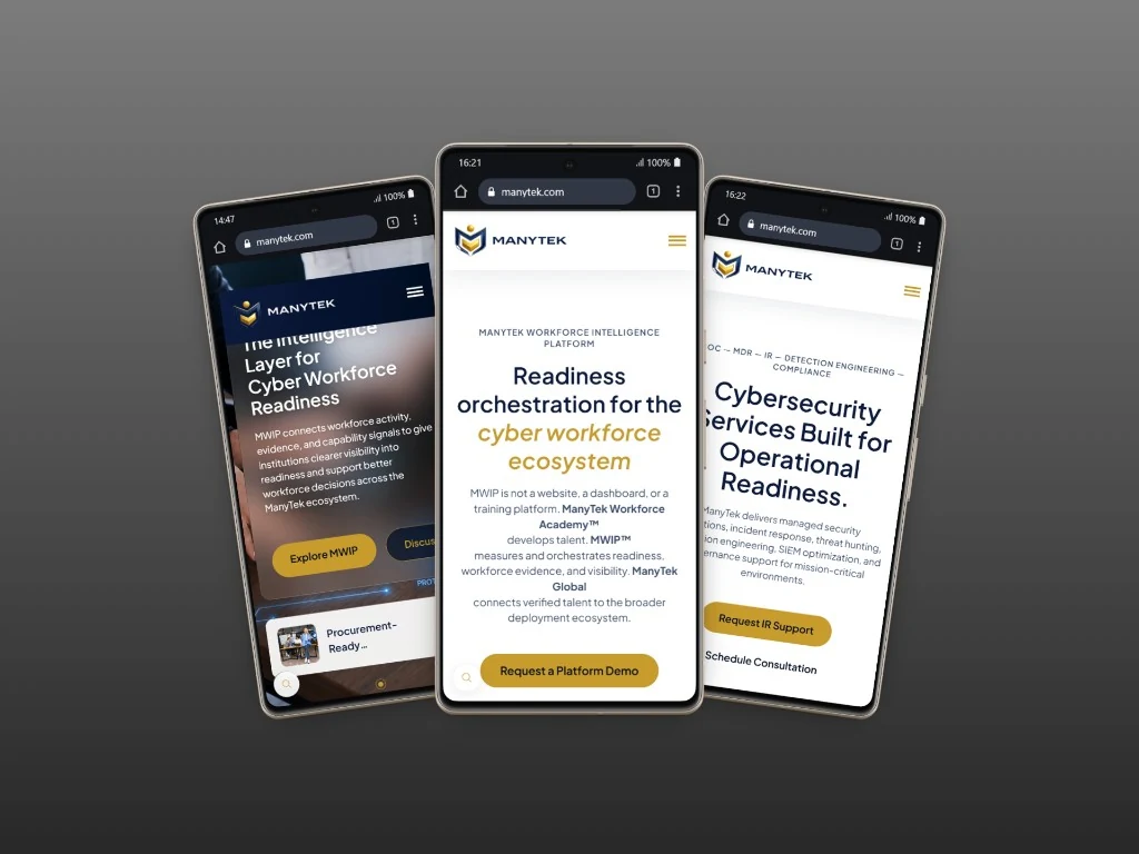 ManyTek mobile screens MWIP and services